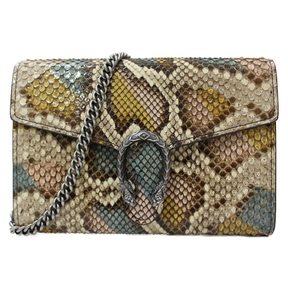 Gucci Shoulder Dionysus Bag Leather Python Brown - image 2